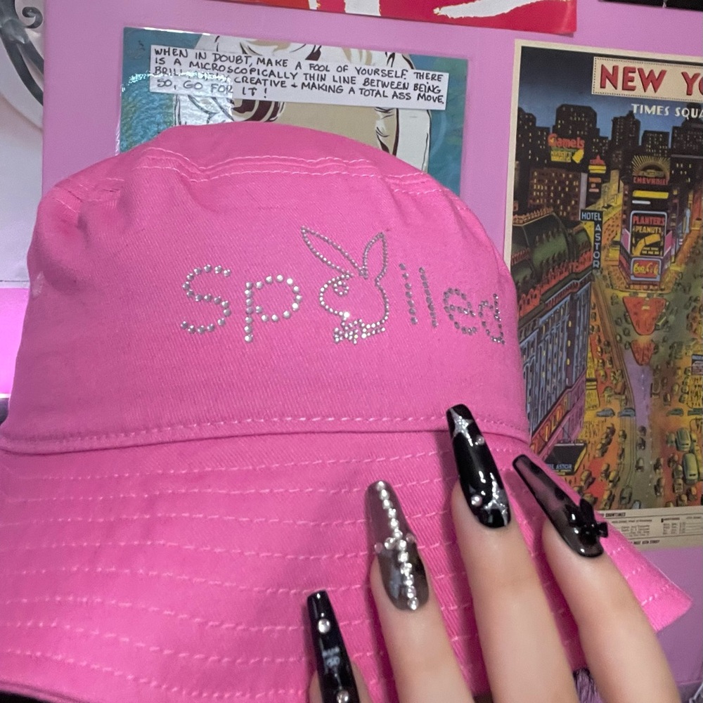 Spoiled Hot Pink Playboy hat 🐰💞
